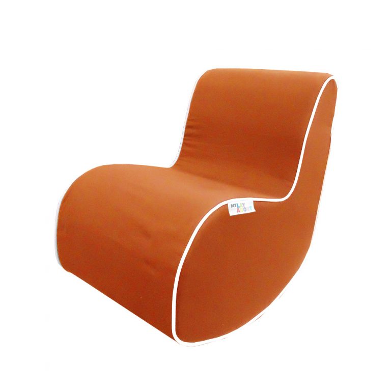 orange-rocking-chair